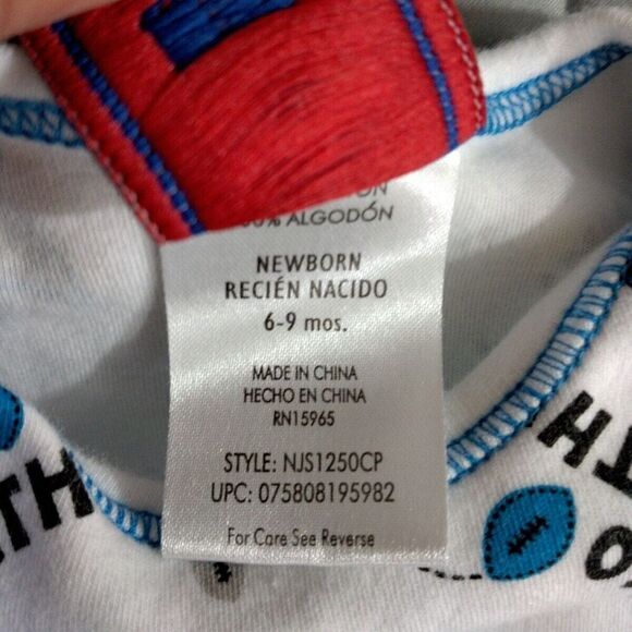 NFL Carolina Panthers Babies 6 To 9 Months One Piece Snap Short Sleeve - Picture 4 of 4